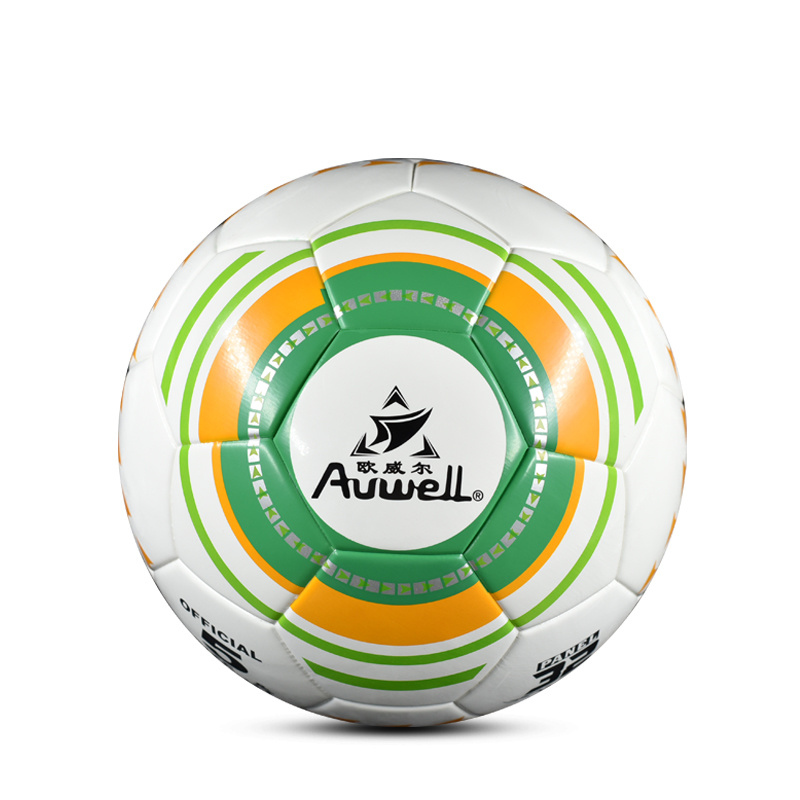 Auwell 5# AWS5833 PU thermal bonded Soccer Ball