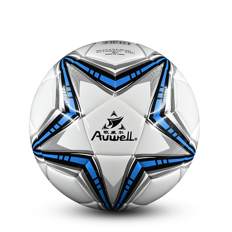 Auwell 5# AWS5826 PU thermal bonded Soccer Ball